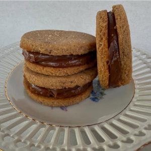 Alfajor de Almendras y Dulce de Leche x unidad
