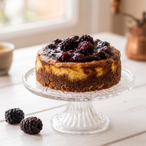 Mini Cheesecake de Frutos Rojos Keto (Porción Individual)
