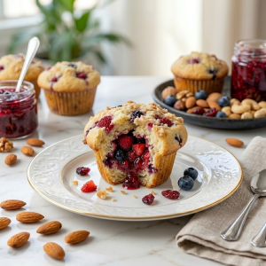 Muffin de Frutos Rojos (Keto)