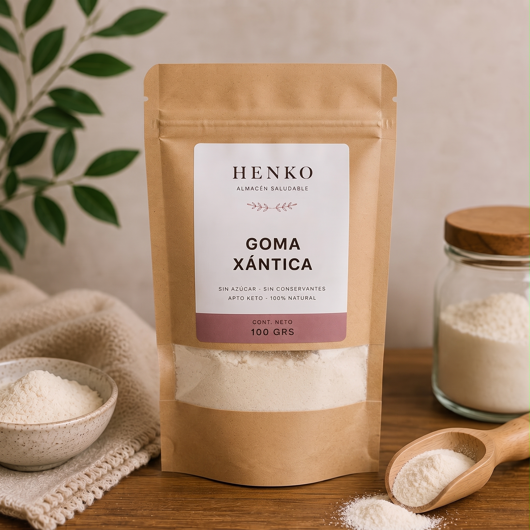 Goma Xántica 100 grs Pura Apto Keto y Natural | Henko Keto