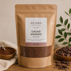 Cacao Amargo 100% Puro sin Azúcar 500g | Henko Keto