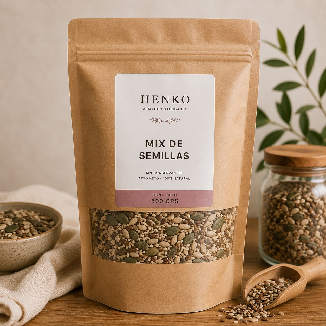 Mix de Semillas 500 gr Apto Keto | Henko Keto